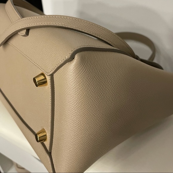 Authentic Celine Mini Belt Bag in Grained Calfskin Light Taupe NEW CONDITION! - Picture 3 of 16